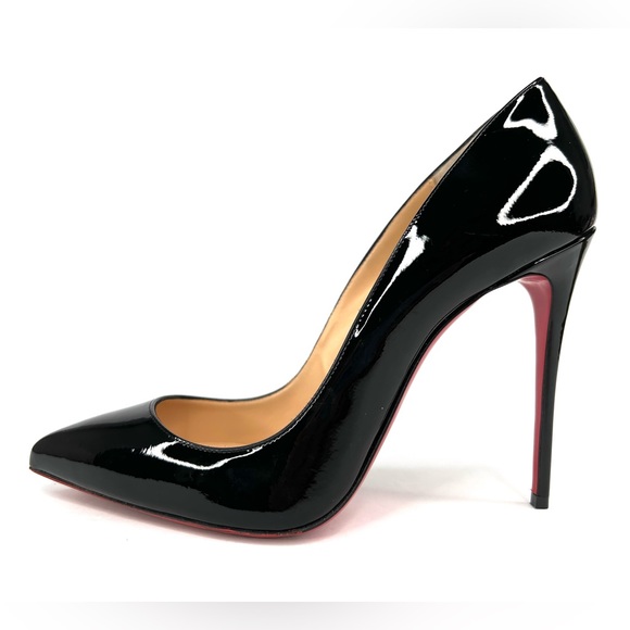 Christian Louboutin Shoes - Christian Louboutin Pigalle Follies 100mm Black Patent Leather Pumps Size EU 39